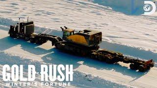 Hauling a Massive Excavator in -24 Degrees! | Gold Rush: Winter's Fortune