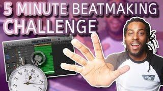 MAKING A BEAT IN 5 MINUTES!!! (5 MINUTE BEATMAKING CHALLENGE IN LOGIC PRO X)