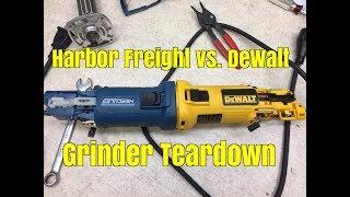 Teardown part 1: Harbor Freight Hercules and DeWalt angle grinder comparison review