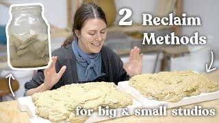 How to Reclaim Clay // how to recycle clay without a pug mill and how to reclaim clay at home