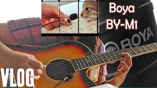 BOYA BY-M1 Lavalier Mic Unboxing and Testing on Guitar