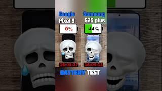 Samsung s25 plus vs google pixel 9 battery test?#shorts