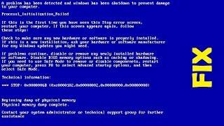 0x0000006B   PROCESS1 INITIALIZATION FAILED - a FIX for any Windows operating system