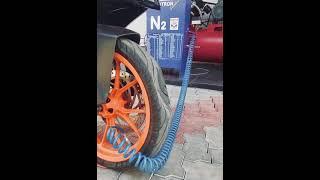 Deflating Tyre to fill Nitrogen #rc390 #nitrogen  #tire #bikes #kerala #ktm #honda #yamaha