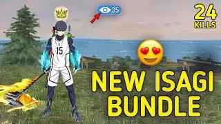 SOLO VS SQUAD || NEW ISAGI BLUELOCK BUNDLE FIRST GAMEPLAY NEW ISAGI BUNDLE || 99% HEADSHOT INTEL I5