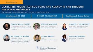 Centering young people’s voice and agency in and through research and policy