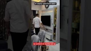 modern tv unit design in living room || #interiordesign #shortvideo #shorts #trending