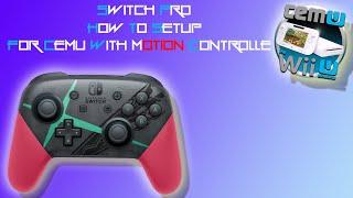 HOW TO SETUP SWITCH PRO CONTROLLER FOR CEMU WITH MOTION CONTROLLE