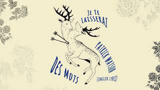 Patrick Watson  - Je te laisserai des mots (Official English Lyric Video)