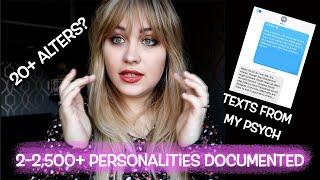 How many identities have I had?! | Dissociative Identity Disorder