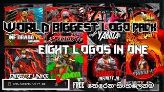 WORLD BIGGEST FREE FIRE LOGO PACK | TUTORIAL IN SINHALA |