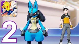 Pokemon Unite Mobile - Gameplay Walkthrough Part 2 - Lucario and Pikachu (iOS, Android)