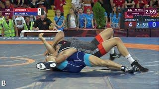 1/8 FS - 48 kg: H. GOKDENIZ (TUR) v. A. SALIHASI (MKD)