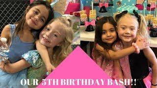 EVERLEIGH'S AND AVA'S SURPRISE 5TH BIRTHDAY BASH! (CRAZY)