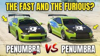 GTA 5 ONLINE - PENUMBRA FF VS PENUMBRA (BRIAN CARS FROM FAST AND FURIOUS!)