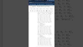 Web Scraping Fifa World Cup Groups using Python Pandas