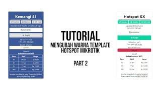 Tutorial Modifikasi Template Login Hotspot MikroTik #2