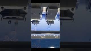 embroidery and quilting machine, 2 color, multi needle roll to roll CNC quilting machine 绗缝机 Edredón