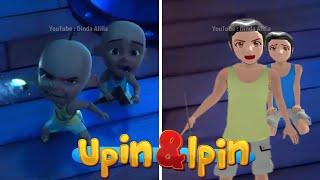 Tiru Aksi Upin Ipin Keris Siamang Tunggal Versi Tumbuh Rambut