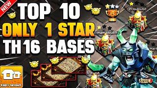 Top 10 ONLY 1 STAR TH16 War Bases Link (Town Hall 16) | Best TH16 Base Link | TH16 CWL & Legend Base