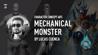 Speedpaint. Character design: Mechanical Monster by Lucas Cuenca