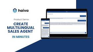 Haiva - Create a multilingual voice sales agent in minutes!