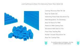 Learning Resources Base Ten Interlocking Plastic Rods Starter Set