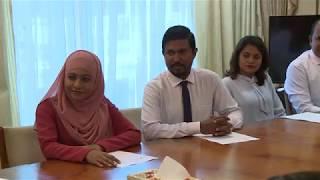 President Solih meets with the members of Maldives Media Council
