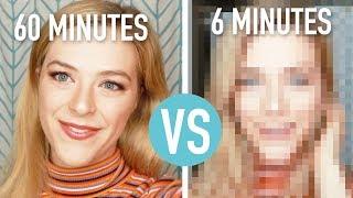 6 MINUTE vs 60 MINUTE Makeup Challenge | Kelsey Impicciche