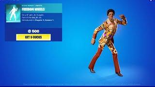 (Original Music) BRUNO MARS Fortnite Emote "Freedom Wheels"