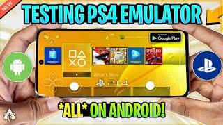  TESTING *ALL* PS4 EMULATORS FOR ANDROID FROM PLAYSTORE | PLAY PS4 GAMES ON ANDROID | TRUTH