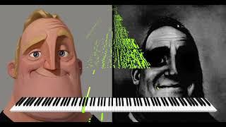 Mr Incredible Becomes Uncanny but its Convert To A MIDI