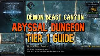 Demon Beast Canyon Guide -  Lost Ark Tier 1 Abyssal Dungeon