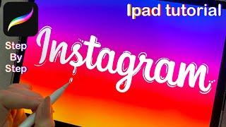 Liquid text animation in procreate | lettering liquid logo animation on iPad | for beginners