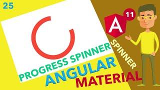  Angular 11 Tutorial || Progress spinner Angular Material ||  Ujjwal Technical Tips