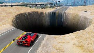 Testing CARS vs HUGE POTHOLES in GTA 5!