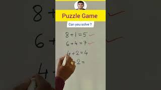 Brain Game - Math Puzzle - Mathskills #shorts #maths #mathstricks