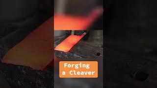 Forging a hand crafted cleaver, full video on the channel