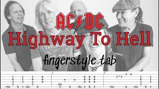 Highway to hell Fingerstyle tab ACDC