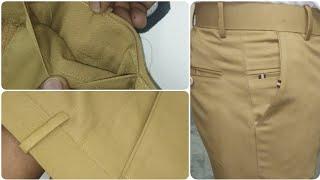 perfect formal pant stitching video part-1|pant in pocket and loops,belt part stitching full video|