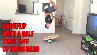 Backflip Off Of Indoboard With A Half Twist Must See