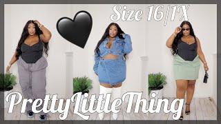  Size 16 / 1X PrettyLittleThing Plus Size Baddie Haul | NIZZY MAC