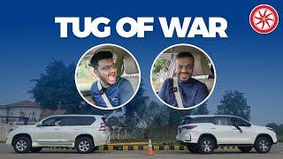 Tech Guru VS Car Guru | Fortuner VS Prado | Tug of War | PakWheels