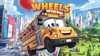 Wheels On The Bus Go Round and Round Song with Fun for Kids!