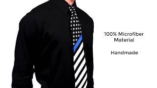 The Thin Blue Line American Flag Tie