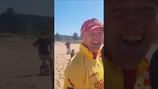 Drowning not waving… Jimbo’s lesson for today! #avalonbeach #nippers