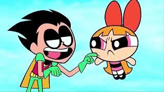 THE TEEN TITANS GO VERSUS THE POWERPUFF GIRLS WITH SONIC PABLO TO THE RESCUE