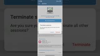 How to terminate active sessions in telegram