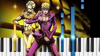 JoJo's Bizarre Adventure: Golden Wind OP - Fighting Gold - Piano Tutorial