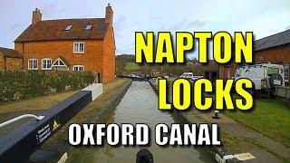 The Napton lock flight - A Narrowboat Journey on the Oxford canal.